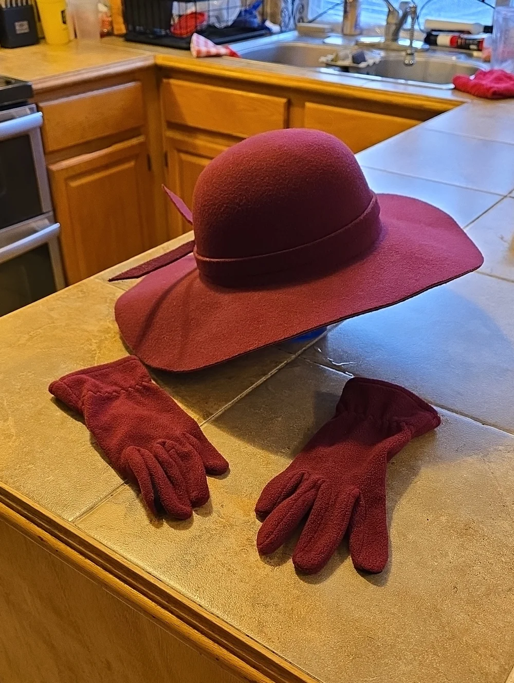 No Brand Wool Hat And Gloves